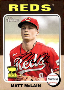 2024 Topps Heritage #279 Matt McLain NM-MT Cincinnati Reds 