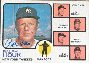 Ralph Houk Autographed 1973 Topps #116