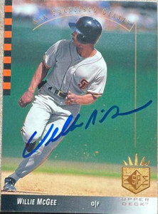 Willie McGee Autographed 1993 SP #114