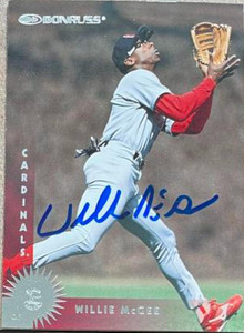 Willie McGee Autographed 1997 Donruss #281