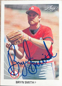Bryn Smith Autographed 1990 Leaf #393
