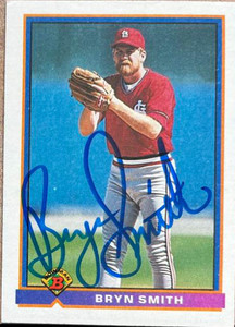 Bryn Smith Autographed 1991 Bowman #407
