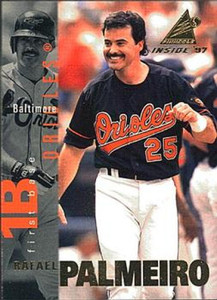 1997 Pinnacle Inside #17 Rafael Palmeiro NM-MT Baltimore Orioles 