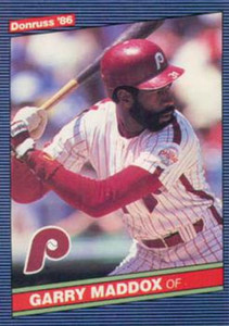1986 Donruss #407 Garry Maddox NM-MT Philadelphia Phillies 