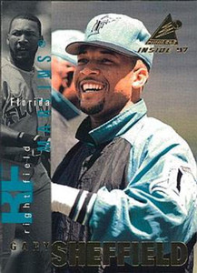1997 Pinnacle Inside #45 Gary Sheffield NM-MT Florida Marlins 