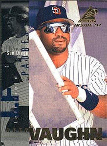 SOLD 150314 1997 Pinnacle Inside #65 Greg Vaughn NM-MT San Diego Padres 