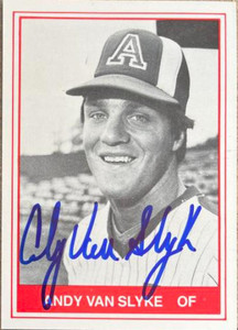 Andy Van Slyke Autographed 1982 TCMA Arkansas Travelers #19