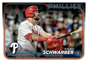 SOLD 149184 2024 Topps #136 Kyle Schwarber NM-MT Philadelphia Phillies 