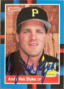 Andy Van Slyke Autographed 1988 Donruss #291