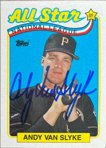 Andy Van Slyke Autographed 1989 Topps #392