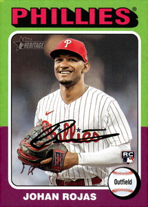 2024 Topps Heritage #171 Johan Rojas NM-MT RC Rookie Philadelphia Phillies 
