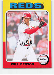 2024 Topps Heritage #375 Will Benson NM-MT Cincinnati Reds 
