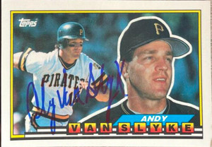 Andy Van Slyke Autographed 1989 Topps Big #255