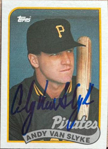 Andy Van Slyke Autographed 1989 Topps #350