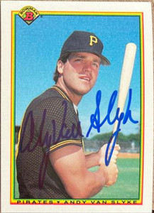 Andy Van Slyke Autographed 1990 Bowman #171