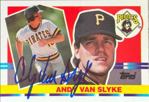 Andy Van Slyke Autographed 1990 Topps Big #217