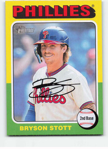 SOLD 149817 2024 Topps Heritage #419 Bryson Stott NM-MT Philadelphia Phillies 
