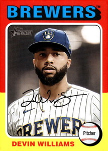 2024 Topps Heritage #330 Devin Williams NM-MT Milwaukee Brewers 