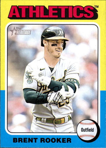 2024 Topps Heritage #145 Brent Rooker NM-MT Oakland Athletics 