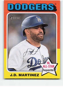 2024 Topps Heritage #434 J.D. Martinez NM-MT Los Angeles Dodgers 
