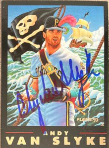 Andy Van Slyke Autographed 1993 Fleer Pro-Visions #1 Andy Van Slyke Autographed 1993 Fleer Pro-Visions #1