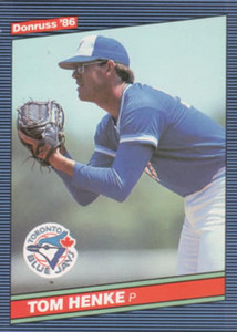 1986 Donruss #437 Tom Henke NM-MT Toronto Blue Jays 