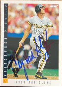 Andy Van Slyke Autographed 1993 Score #12