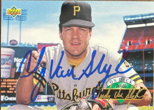 Andy Van Slyke Autographed 1993 Upper Deck On Deck #D25 Andy Van Slyke Autographed 1993 Upper Deck On Deck #D25