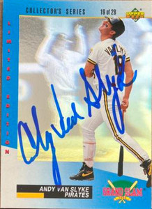 Andy Van Slyke Autographed 1993 Upper Deck Denny's Grand Slam Holograms #19 Andy Van Slyke Autographed 1993 Upper Deck Denny's Grand Slam Holograms #19