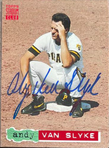 Andy Van Slyke Autographed 1994 Stadium Club #687