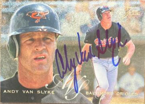 Andy Van Slyke Autographed 1995 Flair #225 Andy Van Slyke Autographed 1995 Flair #225