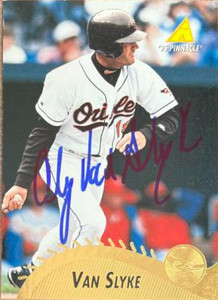Andy Van Slyke Autographed 1995 Pinnacle #396 Andy Van Slyke Autographed 1995 Pinnacle #396