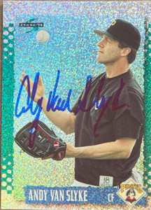 Andy Van Slyke Autographed 1995 Score Platinum Team Sets #352 Andy Van Slyke Autographed 1995 Score Platinum Team Sets #352