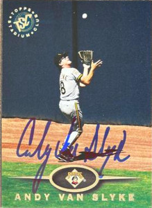 Andy Van Slyke Autographed 1995 Stadium Club #153 Andy Van Slyke Autographed 1995 Stadium Club #153