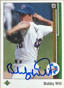 Bobby Witt Autographed 1989 Upper Deck #557