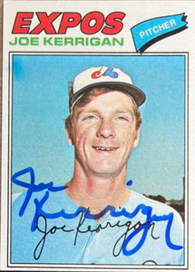Joe Kerrigan Autographed 1977 Topps #341 RC 