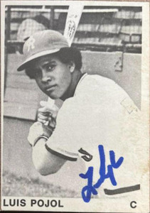 Luis Pujols Autographed 1974 TCMA Cedar Rapids Astros #11 UER Spelled Pujol