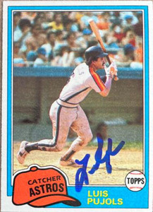 Luis Pujols Autographed 1981 Topps #313