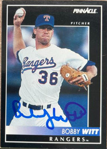 Bobby Witt Autographed 1992 Pinnacle #451