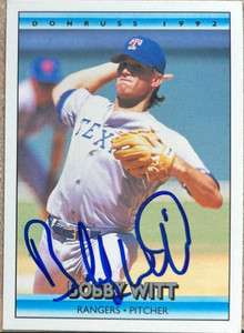 Bobby Witt Autographed 1992 Donruss #391