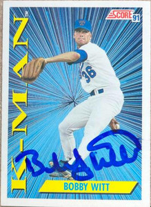 SOLD 150882 Bobby Witt Autographed 1991 Score #410