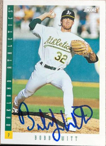 Bobby Witt Autographed 1993 Score #150