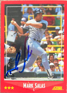 Mark Salas Autographed 1988 Score #232