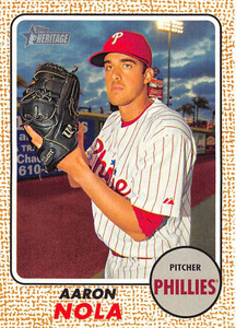 2017 Topps Heritage #93 Aaron Nola NM-MT Philadelphia Phillies 