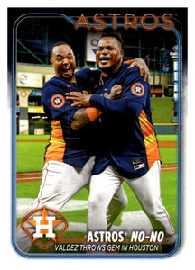 2024 Topps #329 Framber Valdez Checklist NM-MT Houston Astros 