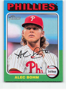 2024 Topps Heritage #469 Alec Bohm NM-MT Philadelphia Phillies 