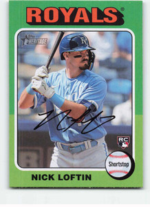 2024 Topps Heritage #482 Nick Loftin NM-MT RC Rookie Kansas City Royals 