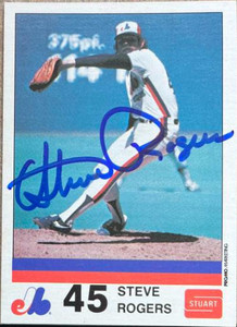 Steve Rogers Autographed 1983 Stuart Bakery Montreal Expos #10