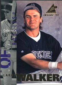 1997 Pinnacle Inside #114 Larry Walker NM-MT Colorado Rockies 