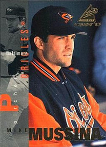 SOLD 150371 1997 Pinnacle Inside #122 Mike Mussina NM-MT Baltimore Orioles 